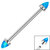 Titanium Internally Threaded Industrial Scaffold Bars 1.6mm - Titanium Bezel Set Synth Opal Cones - SKU 37400