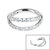 Titanium Double Jewelled Band Hinged Clicker Ring - SKU 37434