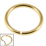 Gold Plated Steel (PVD) Continuous Twist Rings - SKU 37479