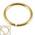 Gold Plated Steel (PVD) Continuous Twist Rings - SKU 37481