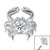 Steel Jewelled Crab for Internal Thread shafts in 1.2mm - SKU 37647