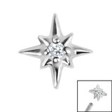 Steel Jewelled 8 point Star for Internal Thread shafts in 1.2mm - SKU 37649