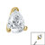 Steel Claw Set Jewelled Pear Cut for Internal Thread shafts in 1.2mm - SKU 37706