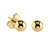 Steel Ear Stud Earrings with Ball - SKU 37970