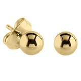 Steel Ear Stud Earrings with Ball - SKU 37971