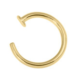Gold Plated Steel (PVD) Open Nose Ring - SKU 38006