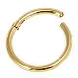Gold Plated Steel (PVD) Hinged Segment Ring (Clicker) - SKU 38016