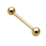 Gold Plated Titanium (PVD) Barbells 1.6mm - SKU 38054