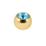 Gold Plated Titanium (PVD) Jewelled Balls 1.2mm - SKU 38103