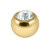 Gold Plated Titanium (PVD) Jewelled Balls 1.6mm - SKU 38111