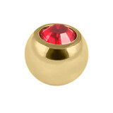 Gold Plated Titanium (PVD) Jewelled Balls 1.6mm - SKU 38117