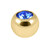 Gold Plated Titanium (PVD) Jewelled Balls 1.6mm - SKU 38118