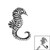 Steel Seahorse for Internal Thread shafts in 1.2mm - SKU 38214