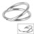 Steel Double Band Hinged Clicker Ring - SKU 38366