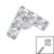 Steel Jewelled Chevron for Internal Thread shafts in 1.2mm - SKU 38388