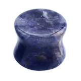 Sodalite Stone Double Flared Tapered Plug - SKU 38415