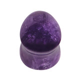 Amethyst Stone Double Flared Teardrop Plug - SKU 38463