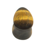 Tigers Eye Stone Double Flared Teardrop Plug - SKU 38468