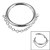 Titanium Orbit Single Chain Hinged Clicker Ring - SKU 38503