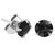 Steel Ear Stud Earrings - Claw Set Jewelled - SKU 38521