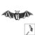 Steel Vampire Bat for Internal Thread shafts in 1.2mm - SKU 38584