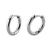 Surgical Steel Huggie Ear Clicker Rings - Round (pairs) - SKU 38704