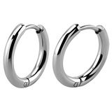 Surgical Steel Huggie Ear Clicker Rings - Round (pairs) - SKU 38706