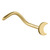 Steel Half Moon Nose Stud - SKU 38738