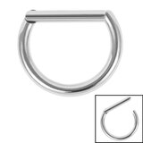 Titanium Hinged Bar Clicker Ring - SKU 38795