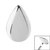 Steel Plain Teardrop for Internal Thread Shafts in 1.2mm - SKU 38796