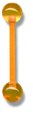 Acrylic Flex Barbells 16 / uv orange / 5