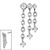 Steel 6 Jewel Cascade Chain for Internal Thread shafts in 1.2mm - SKU 38971