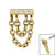Steel 5 Jewelled Double Loop Chain Drop for Internal Thread shafts in 1.2mm - SKU 39002