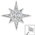 Steel Jewelled Large 8 point Star for Internal Thread shafts in 1.2mm - SKU 39021