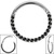 Titanium Hinged Pave Set Jewelled Eternity Clicker Ring - SKU 39052