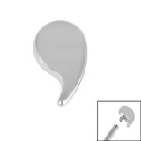 Titanium Comma for Internal Thread shafts in 1.2mm 1.2mm / Titanium