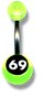 Acrylic Logo Belly Bars 10 / uv green / UV_pic_ban_69