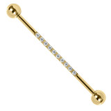 Titanium In-line Claw Set Multi Jewel Industrial Scaffold Bar - SKU 39132