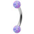 Steel Micro Curved Barbell with Synthetic Opal Balls 1.2mm - SKU 39182