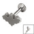 Titanium Internally Threaded Labrets 1.2mm - Steel Bat - SKU 39568