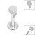 Titanium Internally Threaded Labrets 1.2mm - Titanium Comma - SKU 39847