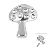 Titanium Mushroom for Internal Thread shafts in 1.2mm 1.2mm / Titanium