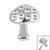 Titanium Mushroom for Internal Thread shafts in 1.2mm 1.2mm / Titanium - alternative image