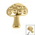 Titanium Mushroom for Internal Thread shafts in 1.2mm 1.2mm / Gold Titanium - alternative image