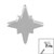 Steel Astral Star for Internal Thread shafts in 1.2mm - SKU 40229