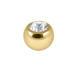 Gold Plated Steel (PVD) Jewelled Balls 1.2mm - SKU 40321