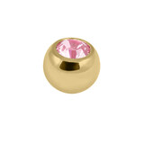 Gold Plated Steel (PVD) Jewelled Balls 1.2mm - SKU 40324