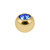 Gold Plated Steel (PVD) Jewelled Balls 1.2mm - SKU 40328