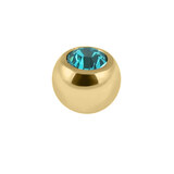 Gold Plated Steel (PVD) Jewelled Balls 1.2mm - SKU 40329