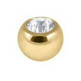 Gold Plated Steel (PVD) Jewelled Balls 1.6mm - SKU 40330
